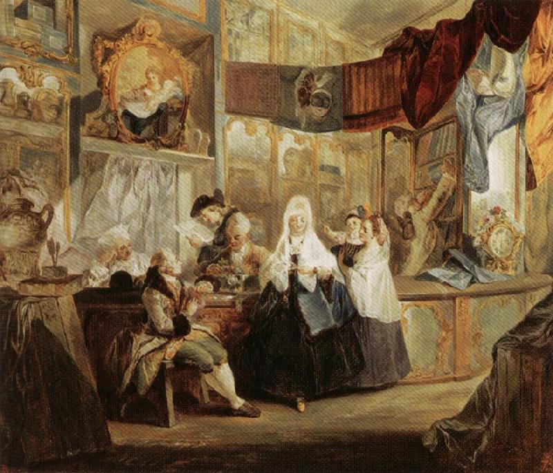 Luis Paret y alcazar The Antique Store Germany oil painting art